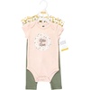 image:imageHudson Baby Unisex Baby Cotton Bodysuit and Pant Set Sage Floral Wreath 36 MonthsSage Floral Wreath
