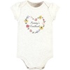image:imageHudson Baby Unisex Baby Cotton Bodysuit and Pant Set Sage Floral Wreath 36 MonthsSoft Painted Floral Shortsleeve