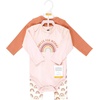 image:imageHudson Baby Unisex Baby Cotton Bodysuit and Pant Set Sage Floral Wreath 36 MonthsSunshine Rainbows Longsleeve