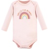 image:imageHudson Baby Unisex Baby Cotton Bodysuit and Pant Set Sage Floral Wreath 36 MonthsSunshine Rainbows Longsleeve