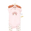 image:imageHudson Baby Unisex Baby Cotton Bodysuit and Pant Set Sage Floral Wreath 36 MonthsSunshine Rainbows Shortsleeve