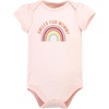 image:imageHudson Baby Unisex Baby Cotton Bodysuit and Pant Set Sage Floral Wreath 36 MonthsSunshine Rainbows Shortsleeve