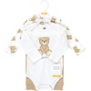 image:imageHudson Baby Unisex Baby Cotton Bodysuit and Pant Set Sage Floral Wreath 36 MonthsTeddy Bears