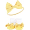 image:imageHudson Baby Unisex Baby Headband and Socks SetBlack Daisy