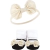 image:imageHudson Baby Unisex Baby Headband and Socks SetBlack Stripe Neutrals