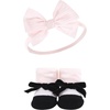 image:imageHudson Baby Unisex Baby Headband and Socks SetBlack Toile