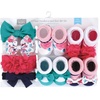 image:imageHudson Baby Unisex Baby Headband and Socks SetBright Pink Floral