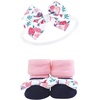image:imageHudson Baby Unisex Baby Headband and Socks SetBright Pink Floral