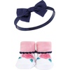 image:imageHudson Baby Unisex Baby Headband and Socks SetBright Pink Floral