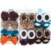 image:imageHudson Baby Unisex Baby Headband and Socks SetFall Leopard