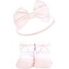 image:imageHudson Baby Unisex Baby Headband and Socks SetHoundstooth Burgundy