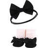 image:imageHudson Baby Unisex Baby Headband and Socks SetLight Pink Leopard