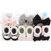 image:imageHudson Baby Unisex Baby Headband and Socks SetLight Pink Leopard