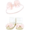 image:imageHudson Baby Unisex Baby Headband and Socks SetLight Pink Leopard