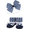 image:imageHudson Baby Unisex Baby Headband and Socks SetNavy Gingham