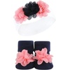 image:imageHudson Baby Unisex Baby Headband and Socks SetPink Blue 10piece