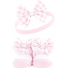 image:imageHudson Baby Unisex Baby Headband and Socks SetPink Blue 10piece