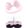 image:imageHudson Baby Unisex Baby Headband and Socks SetPink Blue 10piece