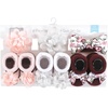 image:imageHudson Baby Unisex Baby Headband and Socks SetPink Burgundy