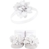 image:imageHudson Baby Unisex Baby Headband and Socks SetPink Burgundy