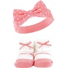 image:imageHudson Baby Unisex Baby Headband and Socks SetPink Gray