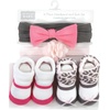 image:imageHudson Baby Unisex Baby Headband and Socks SetPink Leopard