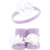 image:imageHudson Baby Unisex Baby Headband and Socks SetPink Lilac
