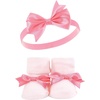 image:imageHudson Baby Unisex Baby Headband and Socks SetPink Lilac