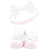 image:imageHudson Baby Unisex Baby Headband and Socks SetPink Lilac