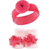 image:imageHudson Baby Unisex Baby Headband and Socks SetPink Navy 10piece