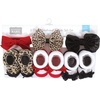 image:imageHudson Baby Unisex Baby Headband and Socks SetRed Leopard