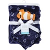 image:imageHudson Baby Unisex Baby Plush Blanket with Security Blanket Elephant Cloud One SizeClownfish