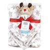 image:imageHudson Baby Unisex Baby Plush Blanket with Security Blanket Elephant Cloud One SizeGirl Rudolph
