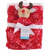 image:imageHudson Baby Unisex Baby Plush Blanket with Security Blanket Elephant Cloud One SizeReindeer