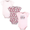 image:imageHudson Baby Baby Girls 3pc Cotton BodysuitsMommys Sweetheart Cherry
