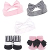 image:imageHudson Baby Unisex Baby Headband and Socks SetHoundstooth