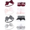 image:imageHudson Baby Unisex Baby Headband and Socks SetHoundstooth Burgundy