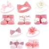 image:imageHudson Baby Unisex Baby Headband and Socks SetPink Gray