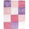 image:imageHudson Baby Unisex Baby MultiFabric Panel Plush Blanket Pink One SizePink