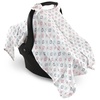 image:imageHudson Baby Unisex Baby Muslin Cotton Car Seat and Stroller Canopy Woodland Fox One SizePink Aztec
