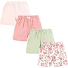 image:imageHudson Baby Unisex Baby Shorts Bottoms 4PackCoral Floral