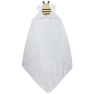 image:imageHudson Baby Unisex Baby Cotton Animal Face Hooded Towel Brown Bear 2Pack One SizeBee