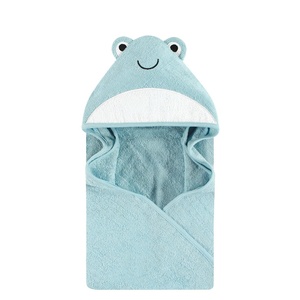 image:imageHudson Baby Unisex Baby Cotton Animal Face Hooded Towel Brown Bear 2Pack One SizeCool Frog