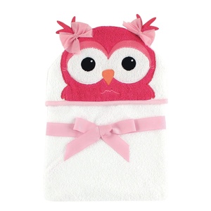 image:imageHudson Baby Unisex Baby Cotton Animal Face Hooded Towel Brown Bear 2Pack One SizeCutesy Owl