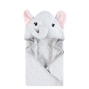 image:imageHudson Baby Unisex Baby Cotton Animal Face Hooded Towel Brown Bear 2Pack One SizeDreamy Elephant Girl