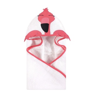 image:imageHudson Baby Unisex Baby Cotton Animal Face Hooded Towel Brown Bear 2Pack One SizeModern Flamingo