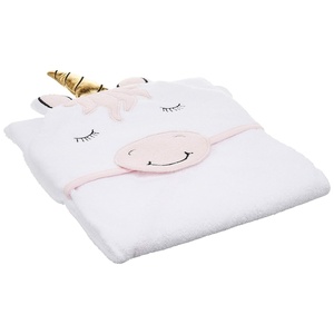 image:imageHudson Baby Unisex Baby Cotton Animal Face Hooded Towel Brown Bear 2Pack One SizeModern Unicorn