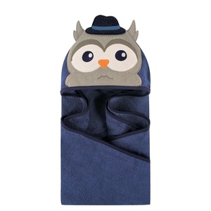 image:imageHudson Baby Unisex Baby Cotton Animal Face Hooded Towel Brown Bear 2Pack One SizeMr Owl