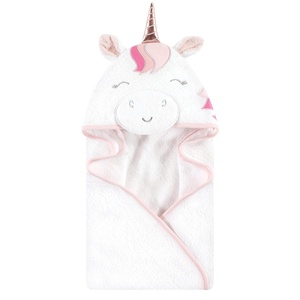 image:imageHudson Baby Unisex Baby Cotton Animal Face Hooded Towel Brown Bear 2Pack One SizeRose Unicorn