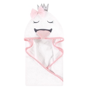 image:imageHudson Baby Unisex Baby Cotton Animal Face Hooded Towel Brown Bear 2Pack One SizeSwan